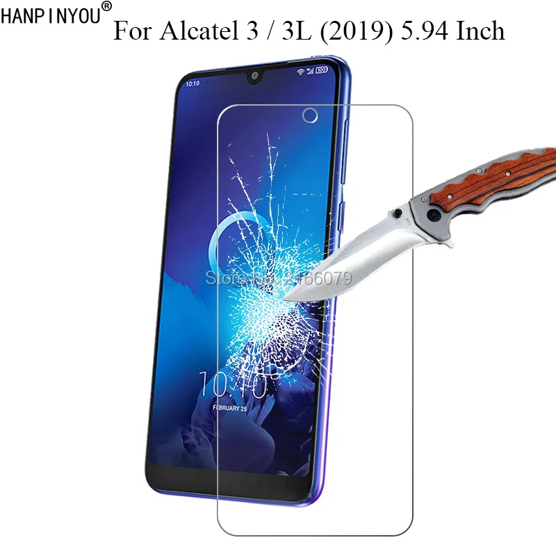 

1 Pc / 2 Pcs For Alcatel 3L (2019) 9H 2.5D Tempered Glass Screen Protector For Alcatel 3 2019 Protective Film + Clean Tools