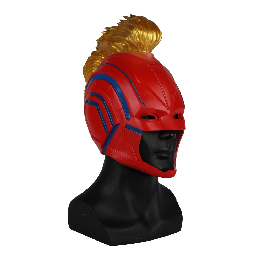 

PVC Helmet Captain Marvel Carol Danvers Superohero Mask Women Cosplay Helmet Costume Halloween Party Prop