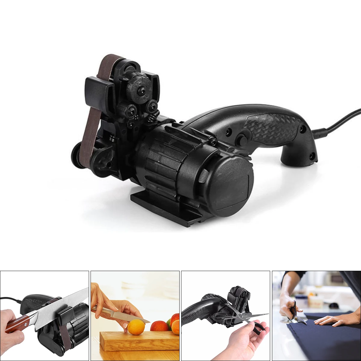 

Automatic Adjustable Sharpening Grinding Premium Electric Knife Sharpener System For Kitchen Knives US/EU/UK Plug