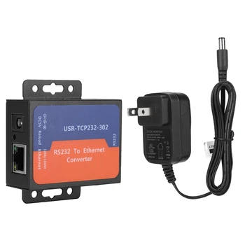 

Mini Serial Port Server Serial to Ethernet Module Converter USR-TCP232-302 for US plug