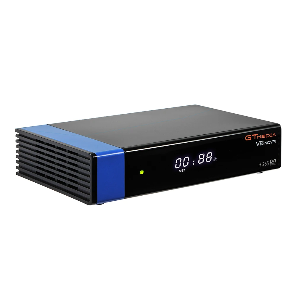 

Gtmedia V8 Nova Blue Dvb-S2 Hd Satellite Receiver Support H.265 Iptv Powervu Biss Built Wifi Set Top Box