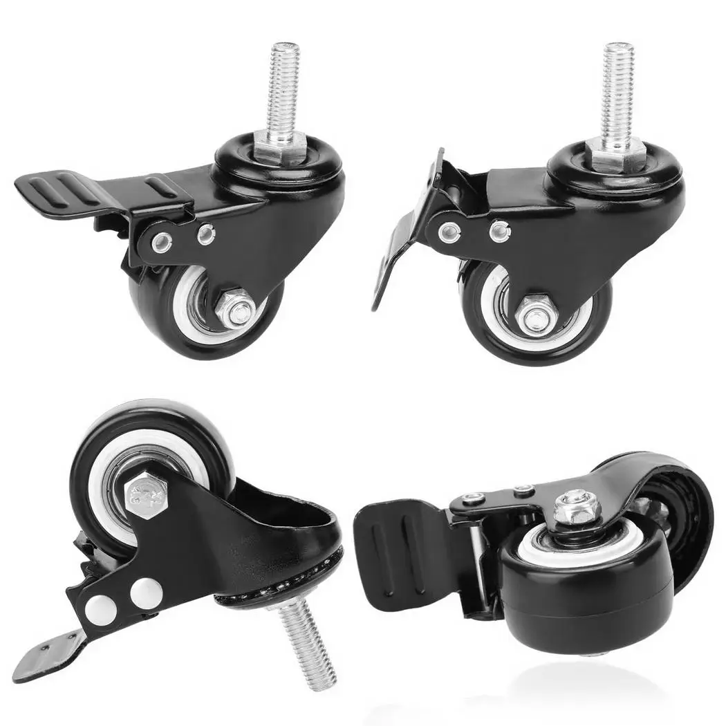 

x 85 3 Wheel 90 5 Shopping 3 Round 35mm Wheel Brake 1.5inch Per Caster 1 Set 4inch 30kg 3 Trolley x 4PCS x x Swivel for