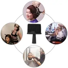 1 шт Pro силиконовые ручки щетка для очистки волокна волос шеи щётка для умывания лица для парикмахерской парикмахерские приспособления