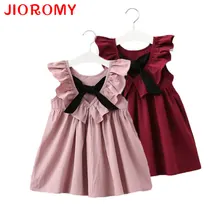 Г. Новая детская одежда Повседневное платье без рукавов с кроликом из мультфильма для девочек детское платье с бантом и рукавами-крылышками в европейском стиле