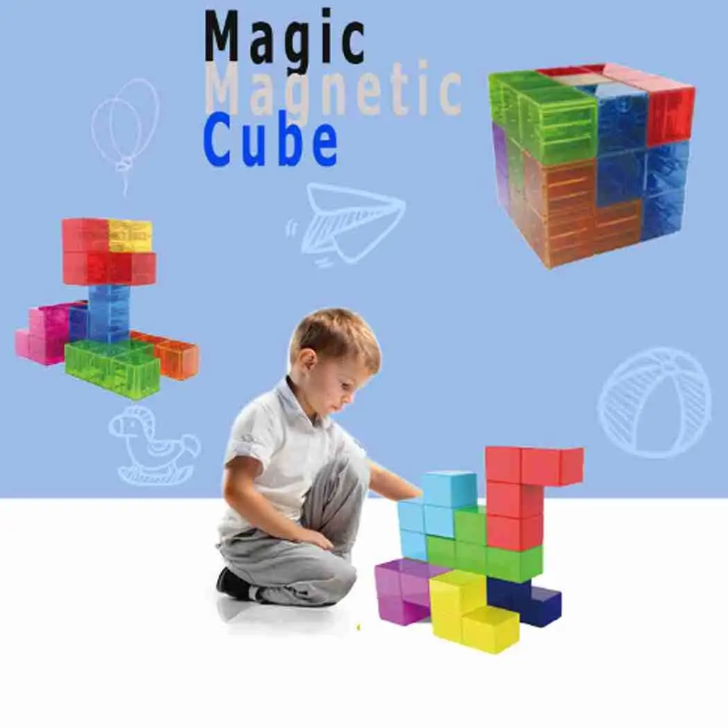 3D мини-лабиринт Магическая Игра Головоломка Куб игрушка, экологичные анти-квадратные игрушки для обучения стрессу 3-99 лет