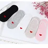 heart Invisible Short Woman Sweat summer comfortable cotton girl women's boat socks ankle low female 1pair=2pcs X117 ► Photo 3/6