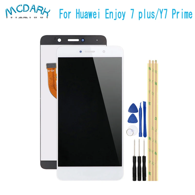Для Huawei Enjoy 7 plus ЖК-дисплей + сенсорный экран дигитайзер в сборе Замена для Y7 Prime |