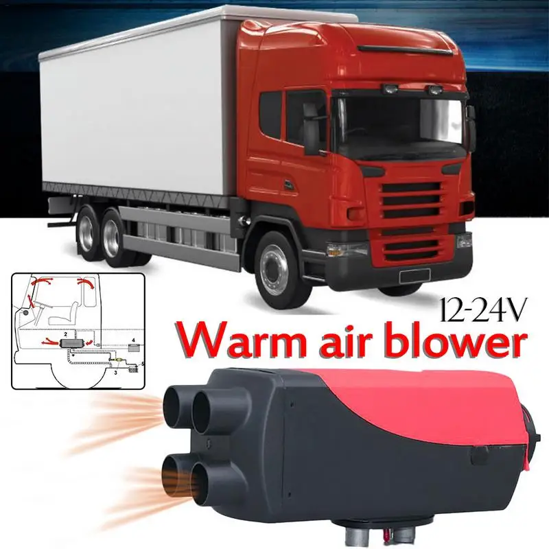 DC 12V 24W 3 отверстия портативный автомобильный нагрев охлаждение нагрев Defroster Demister