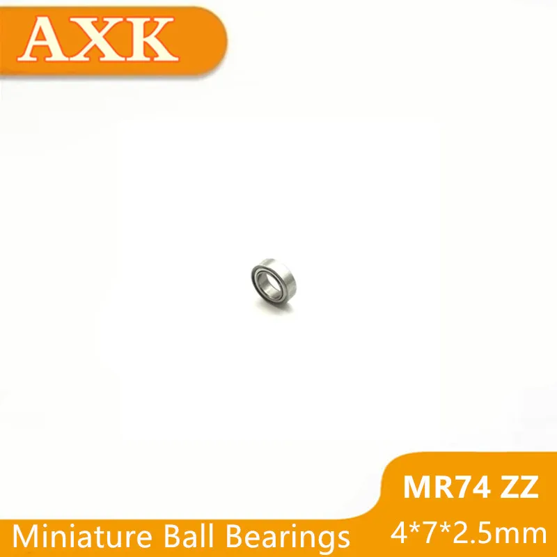 

2023 New Real Mr74zz Bearing Abec-1 (10pcs) 4*7*2.5 Mm Miniature Mr74 Zz Mr74z Ball Bearings L-740zz Mr74-zz