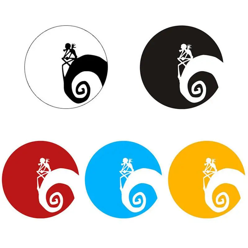 

14X13.5cm Car Stickers Nightmare Before Christmas Skeleton Patterns Personality Creativity Motorbike Decor Accessories Styling