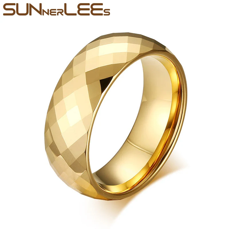 Модные ювелирные изделия SUNNERLEES кольца из нержавеющей стали 100% кольцо карбида