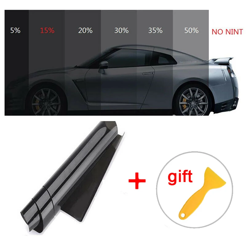 50*300 см офис стекло окна автомобиля VLT 15% Солнцезащитная пленка стикеры +