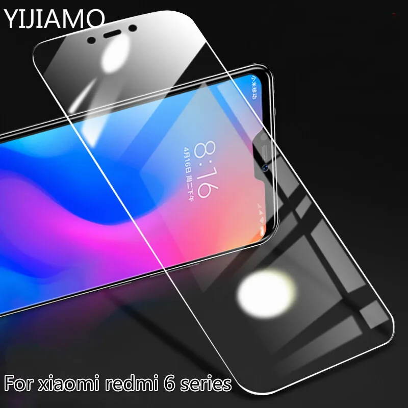 

9H Tempered Glass For Xiaomi Redmi Note 6 Pro Glass 2.5D Film For Mi A2 Lite 6 X Screen Protector Glass For Redmi 6a 6 Pro Case
