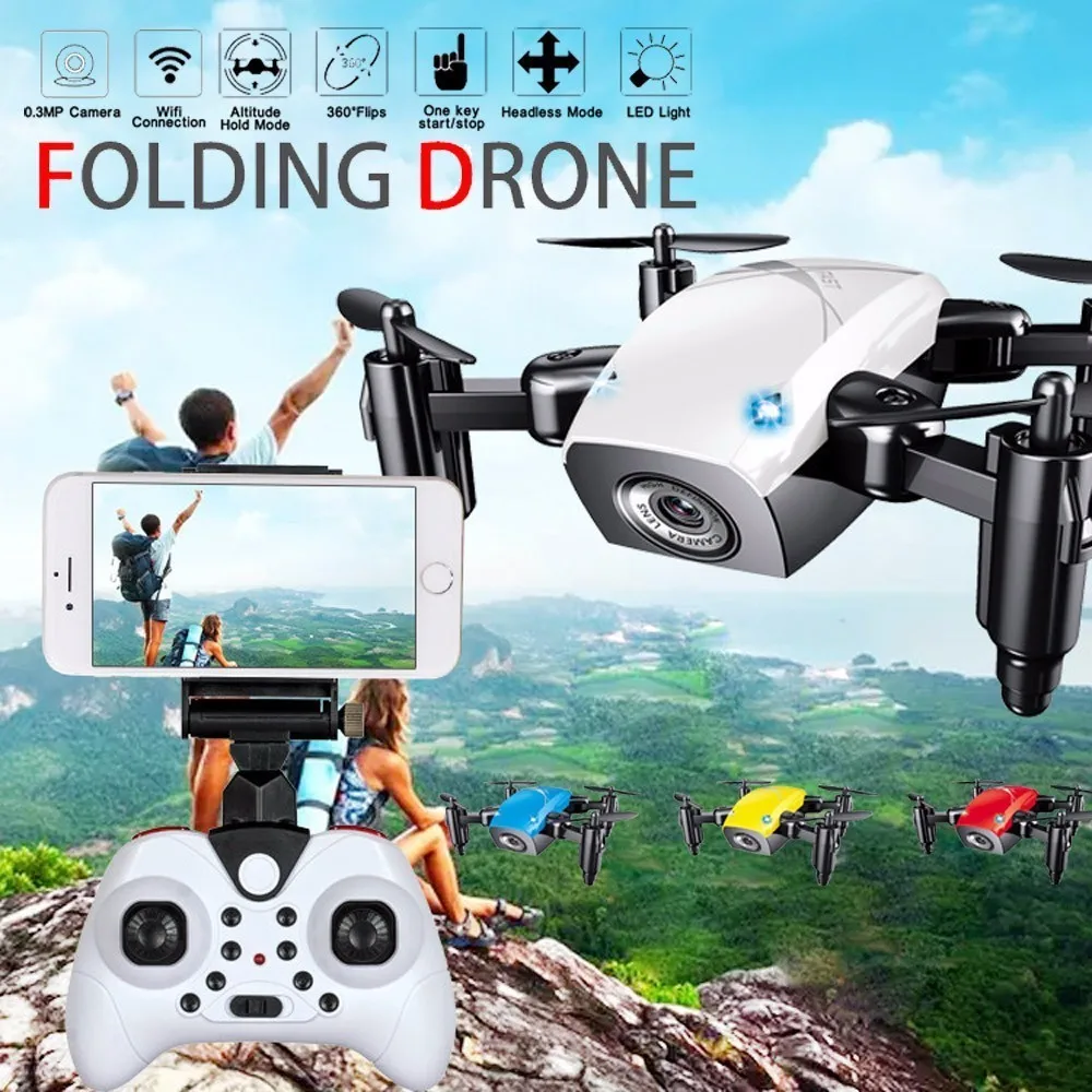 WIFI FPV Mini Drone with Camera S9 S9HW 2.4G 4CH 6-axis RC Quadcopter Nano Drone RC WIFI FPV Drone Phone Control Toy