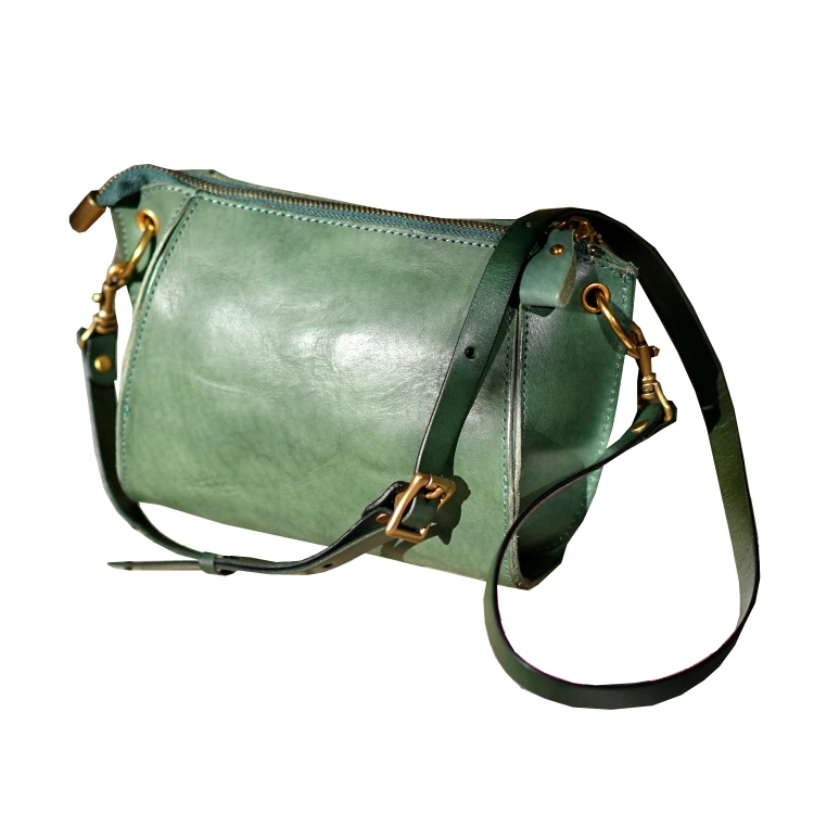 

2019 Spring Women Handbags Retro Cow Leather Handmade Small Cross-body Bags Messenger Genuine skin Manual Hobos Diagonal