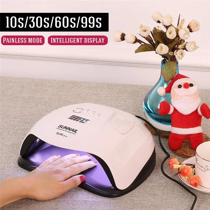 

80W Nail Dryer SUN UV LED Nail Lamp Gel Polish 42LED Lamp with Bottom 30s/60s Timer LCD Display Lamp for Nail Dryer