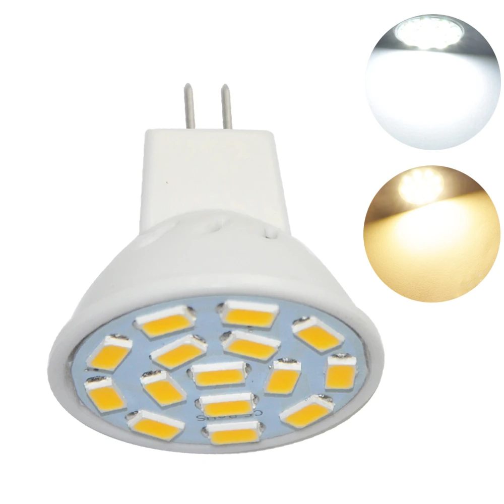 1 шт. MR11 Светодиодная лампа SMD 5730 15 светодиодов Мини прожектор домашний декор