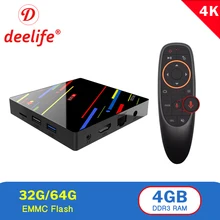Deelife Android 8.1 Smart TV BOX with 4GB RAM & 32GB/64GB ROM 4K Ultra HD Mini Media Player IPTV Global Version Set Top Box