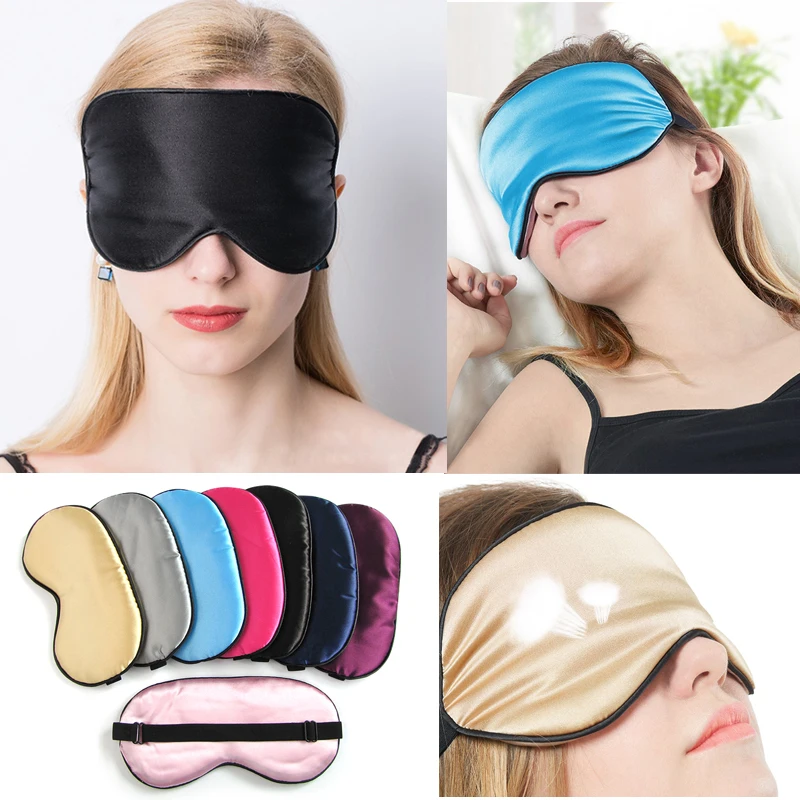 

Soft Unisex Sleeping Eye masks Home Office Travel Portable Sleep Mask Blindfold