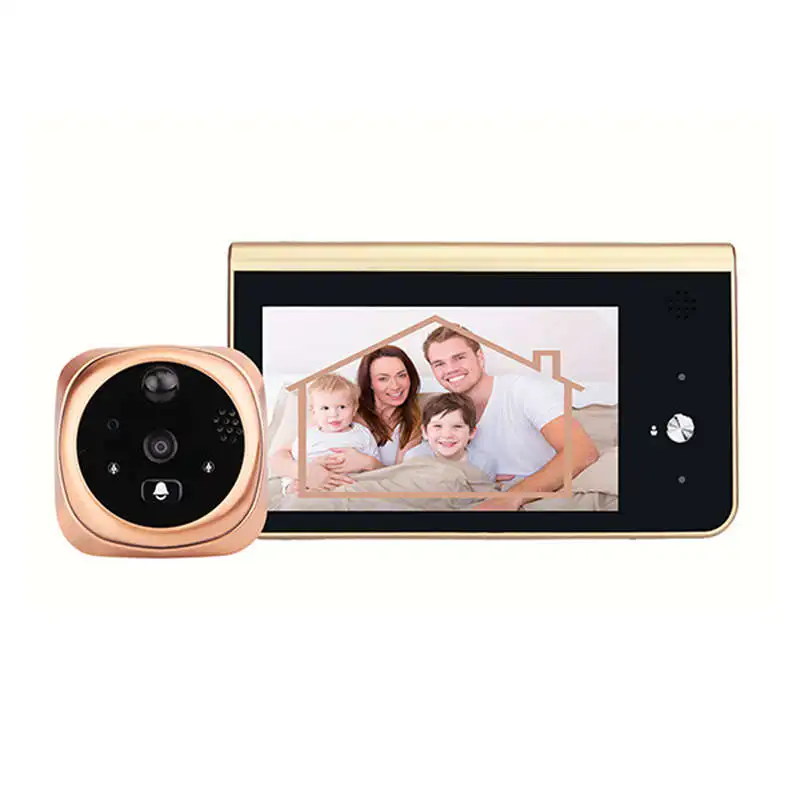 

4.3 Inch Wireless Peephole Security Doorbell 720P Video Visual Intercom Night-Vision Pir Smart Wifi Doorbell