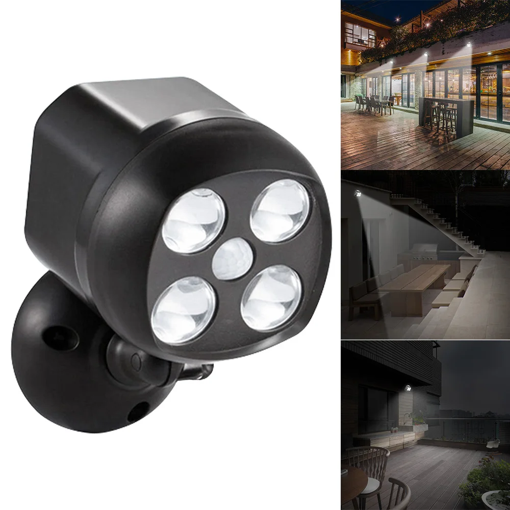 Ip65 Waterproof 4led Outdoor Lights Battery Operated Lamp Security Ip65 Waterproof 4led Outdoor Lights