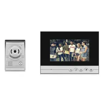 

15V Wired Visual Doorbell Video Intercom 7 Inch TFT-LCD Door Phone Infrared Night Vision Doorbell Home House Security