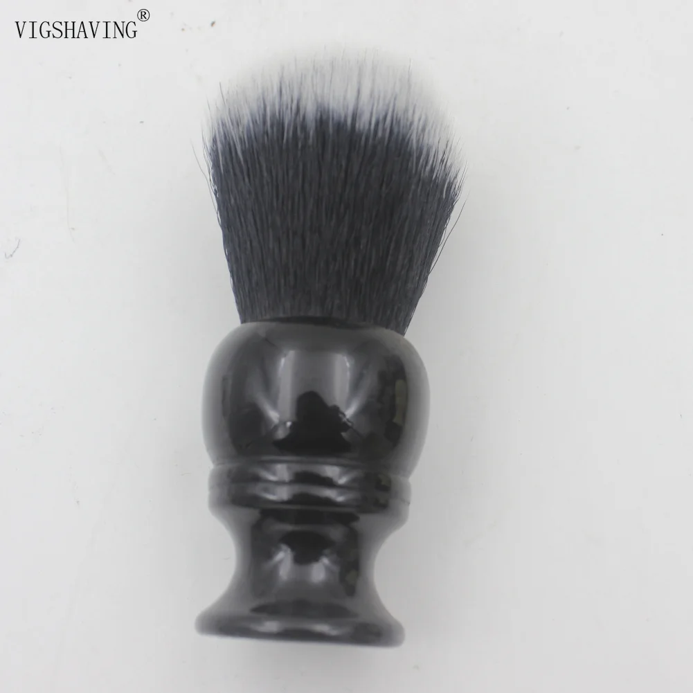 VIGSHAVING Cup style Смола Ручка для мужчин черный белый наконечник синтетические волосы щетка для бритья