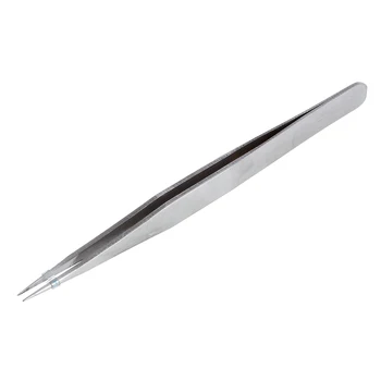 

Fine Point Silver Tone Pointy Straight Tweezers 4 1/2"