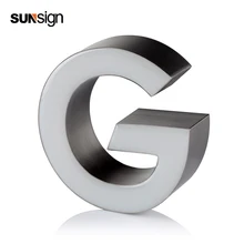 3D imensional акрилсветодио дный светодиодный передний свет Алфавит буквы Смола знак