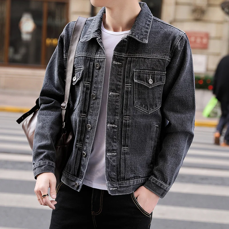 2019 Spring Youth denim brand Jacket men coats Cowboy Clothes Loose Male streetwear jackets 2019 Spring Youth denim brand Jacket men coats Cowboy Clothes Loose Male streetwear jackets
