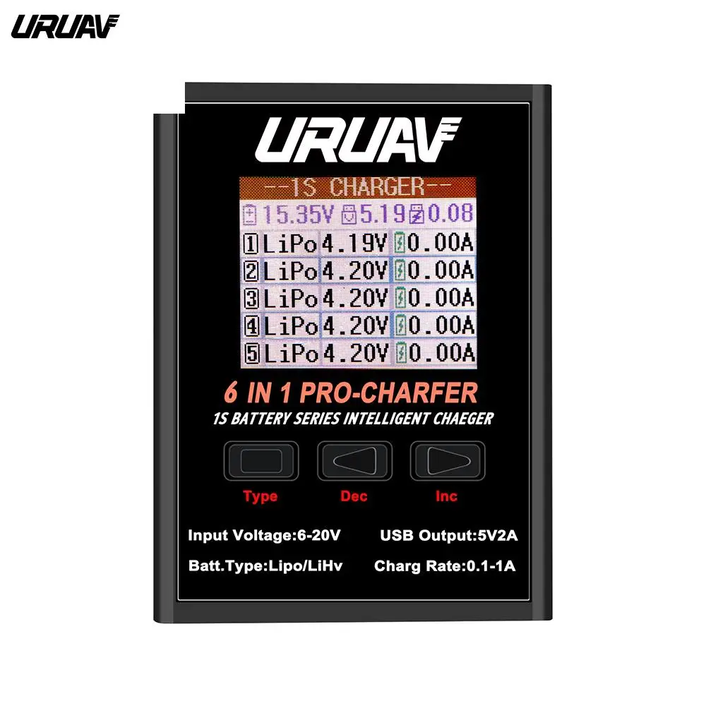 Новости URUAV 6 в 1 PRO 6x4,35 Вт 6X1A Квадрокоптер мощность зарядки зарядное устройство для 1S LiPO зарядное устройство с Micro MX mCPX JST