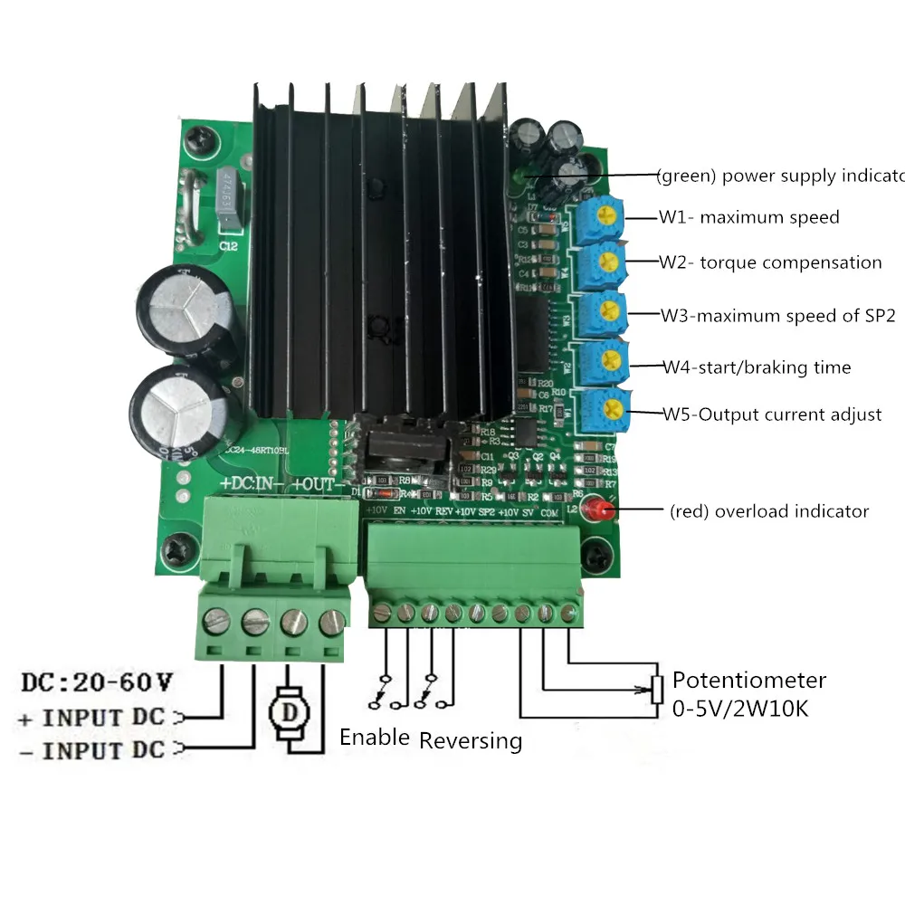 4q dc двигатель/dc контроллер/dc24- 48rt10bl/назад/низкая цена