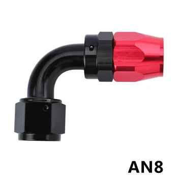 

SPEEDWOW Universal AN8 Swivel Hose End Anoized Aluminium Oil Fuel Fitting 0 45 90 180 Degree Fuel Adapter Oil Cooler Hose End