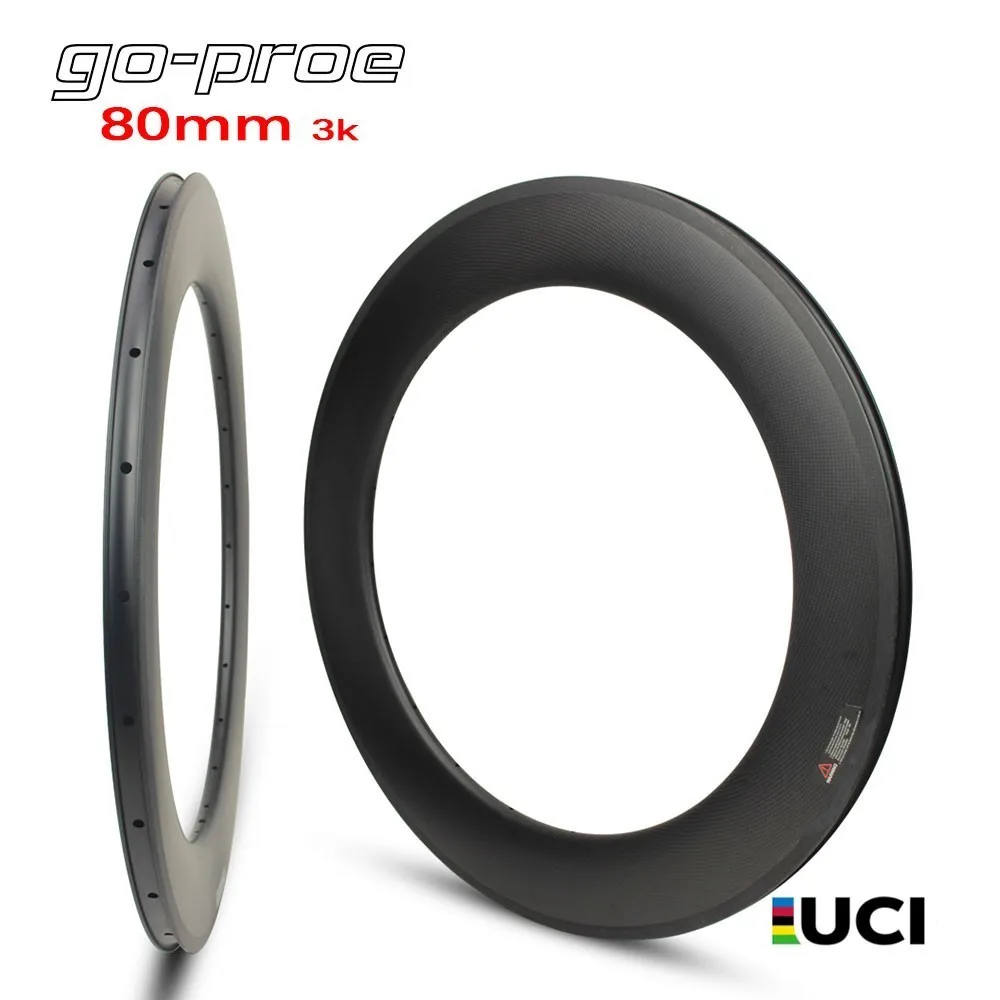 Time Trial Bike Carbon Rims 88mm Carbon Fiber Rims Triathlon Bicycle