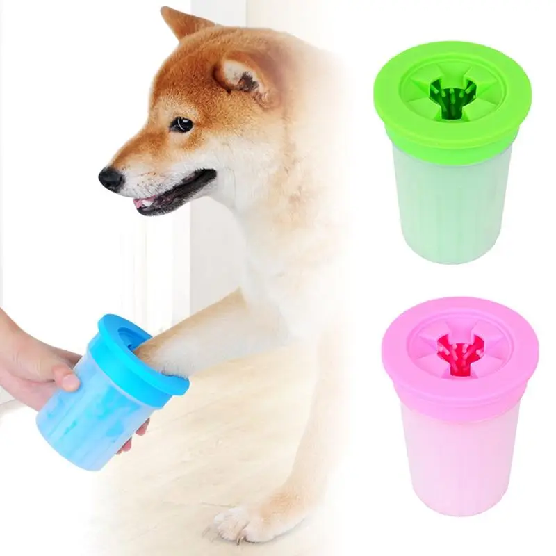 

Dog Foot Cleaner Soft Gentle Silicone Portable Pet Foot Washer Cup Paw Clean Brush Pet Indoor Outdoor Quickly Cleaning