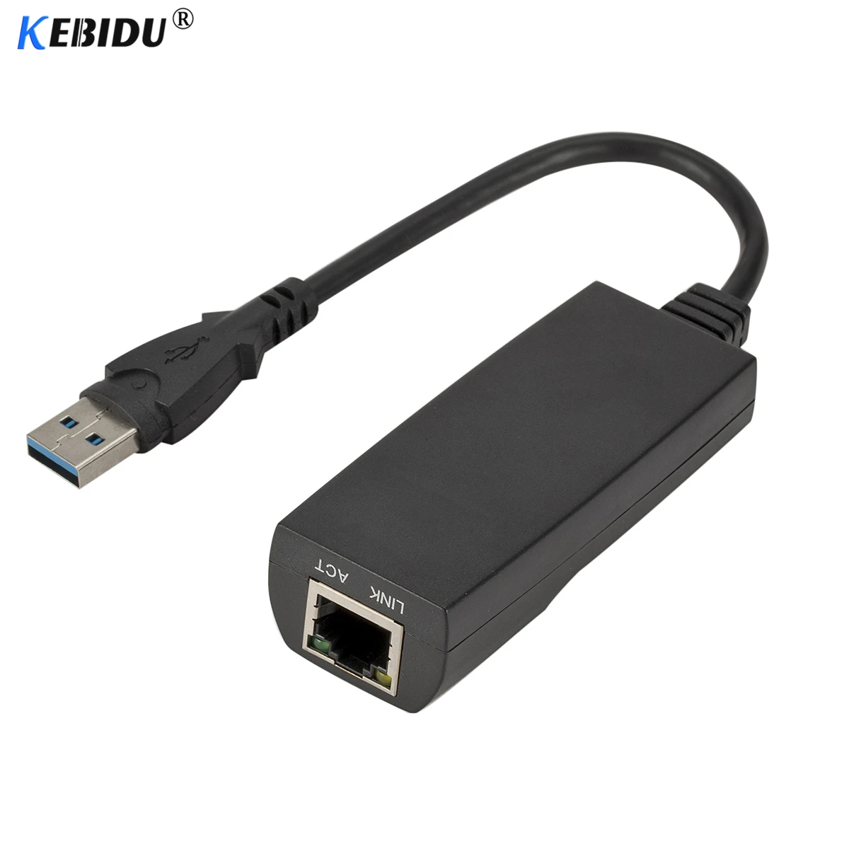 KEBIDU проводной USB 3,0 Gigabit Ethernet RJ45 LAN(10/100/1000) Мбит/с сетевой адаптер Ethernet сетевой карты для ПК Windows 7/8/XP