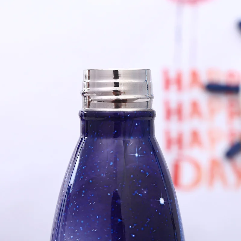 Stainless Steel Thermos Vacuum Flask Bottle 500ml Coffee Milk Cup Lovers Gradient Color Outdoor Travel Sport Hot Water Bottles
