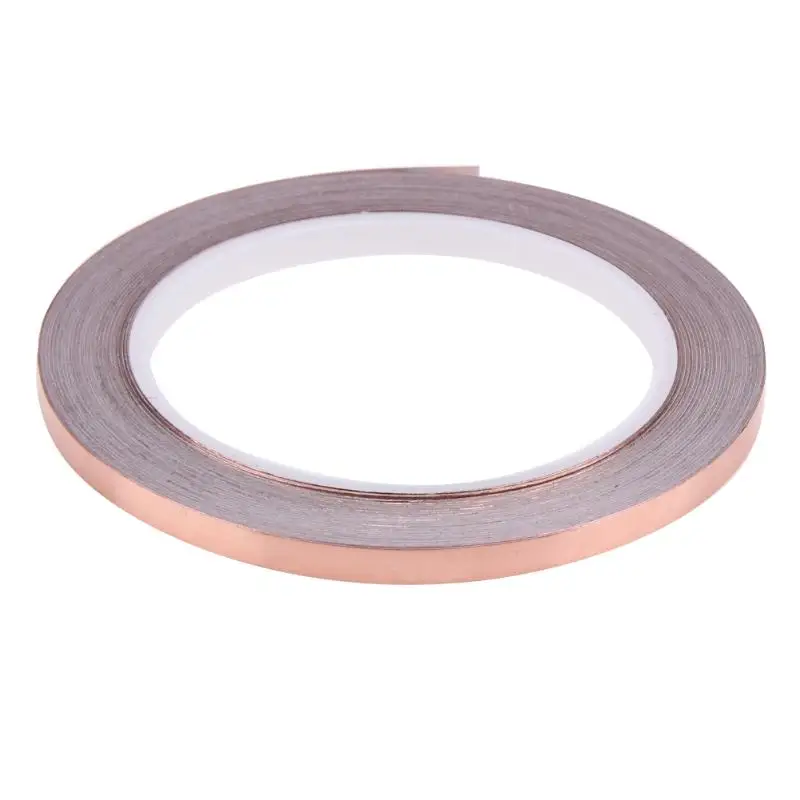 

20m 6mm One Side Copper Foil Tape EMI Shielding Guitar Slug Snail Barrier Single Conductive Adhesive for Guitar