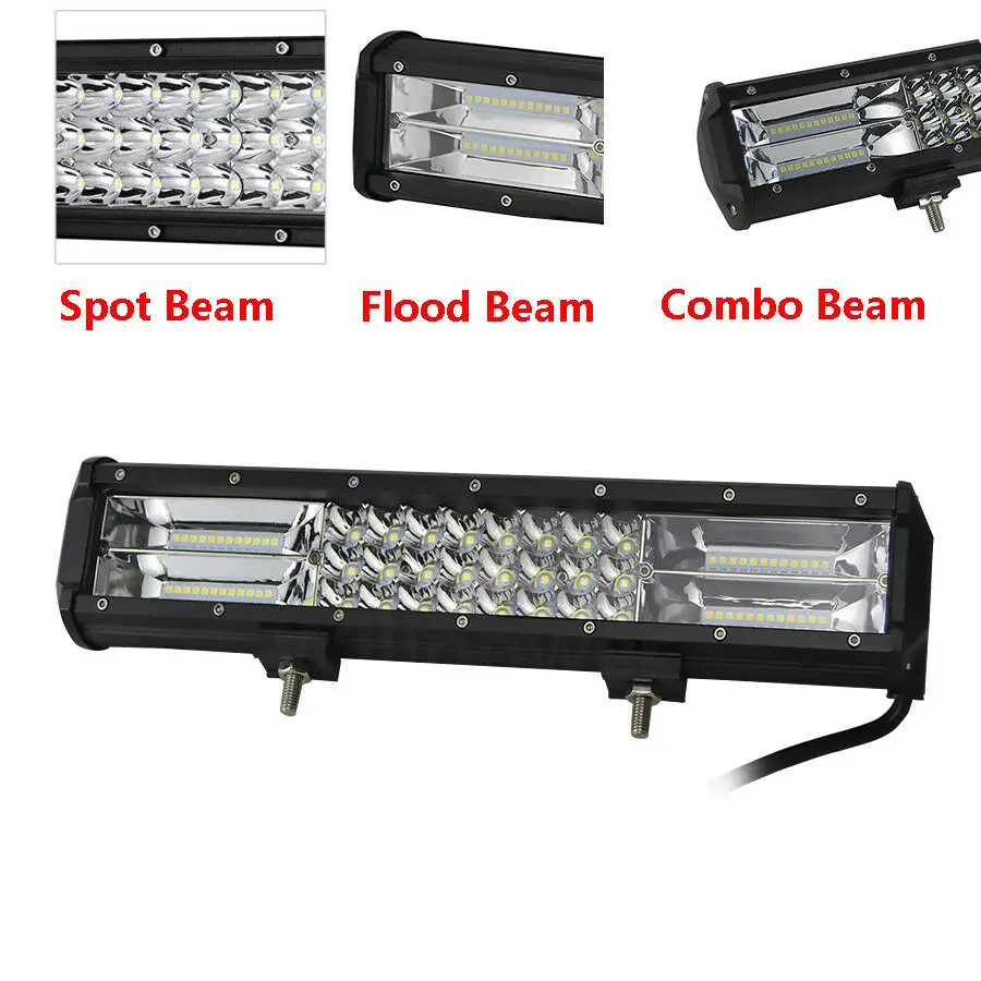 Billige 15000LMs CE Rohs 4x4 Offroad combo strahl offroad auto 15 zoll 216W lkw Led arbeit Licht Bar 7D