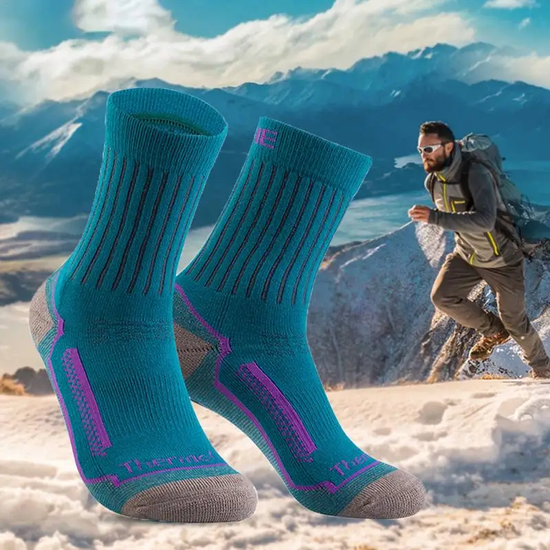 

Merino Wool Socks Winter Non-Slip Moisture Wicking Sports Socks For Men Women Hiking Skiing Basketball