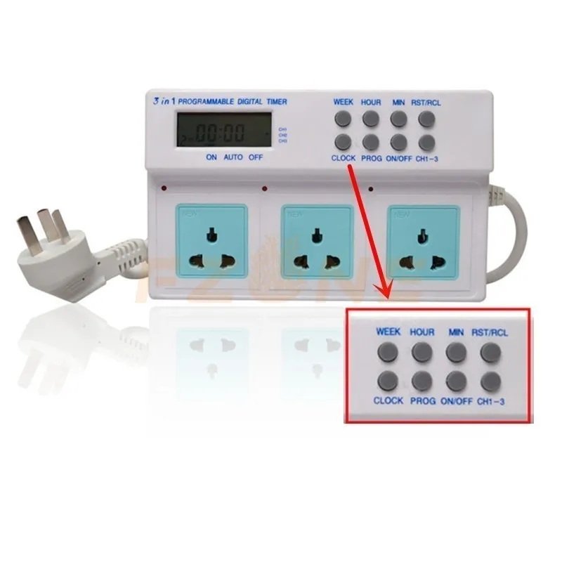 

3 in 1 Aquarium Digital Program Timer for Wave Maker Light