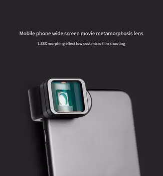 

HobbyLane Universal Clip 1.33X Deformation Widescreen Phone Lens for iPhone Android Samsung, HTC, LG, for Nokia Phone lens d25