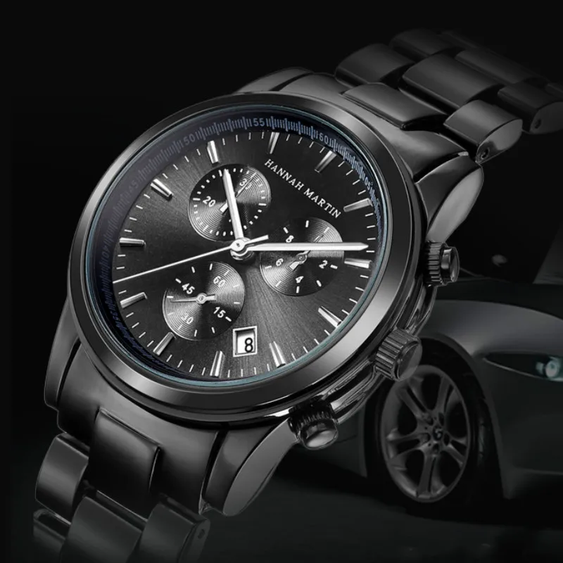 

Men Watches 2019 Top Brand luxury Stainless Steel Waterproof Sport Watch Quartz Movement Wristwatches Business relogio masculino