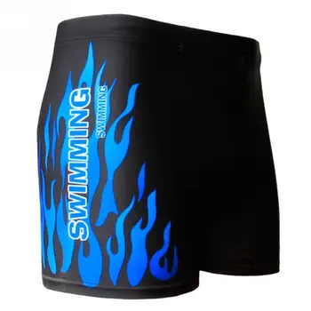 

Flame Pattern Men Male Swimming Swimwear Boxer Shorts Bathing Suit Trunks Swim Black Blue Beach Wear Briefs Swimsuit Beachwear