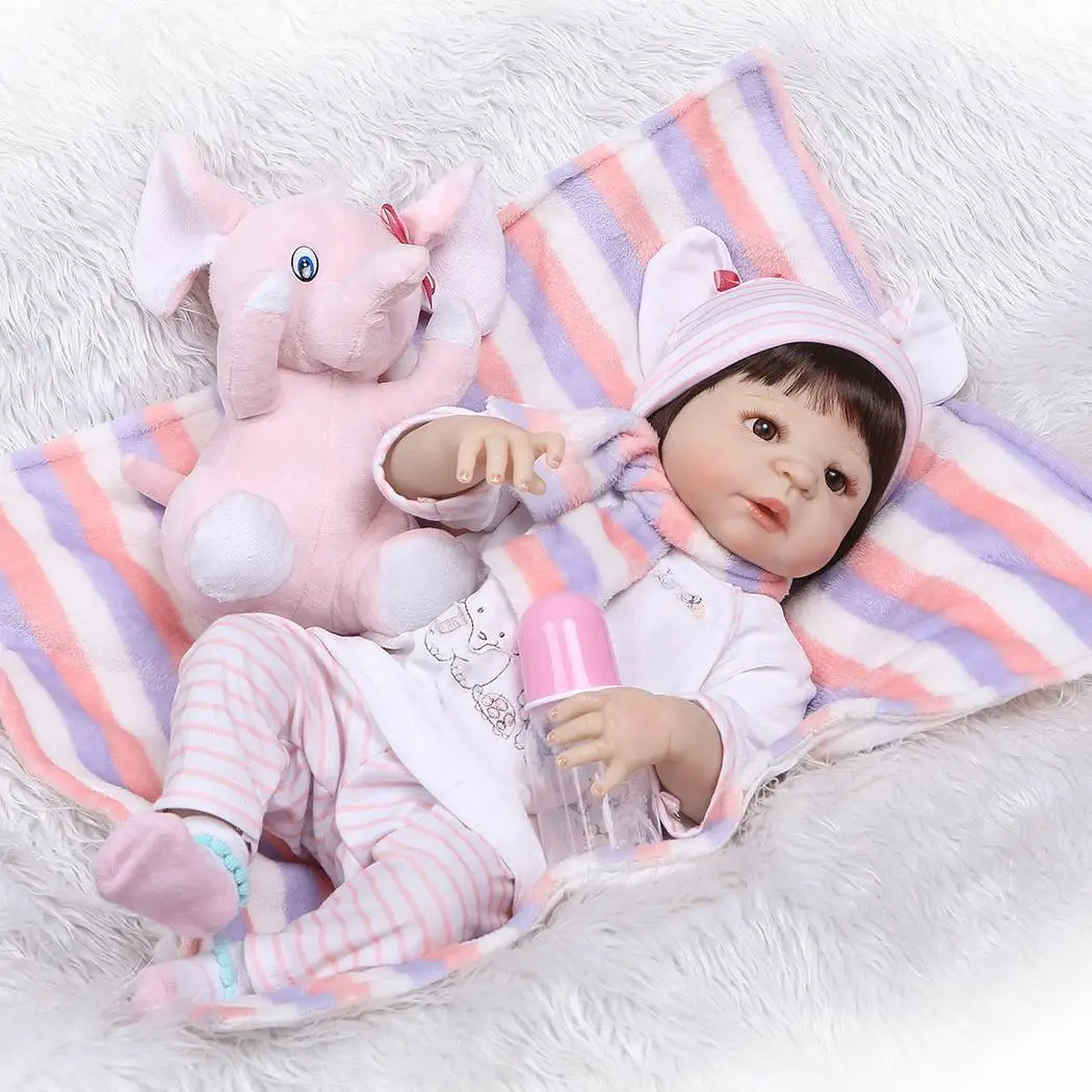 

55cm/21.7inch soft Reborn baby doll lifelike toys Children Birthday New year Gifts
