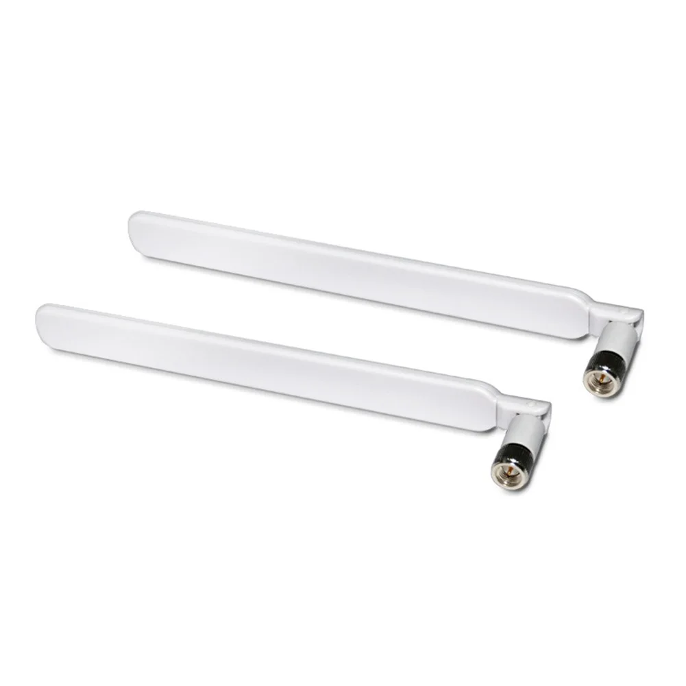 2PCS WIFI Connector White Signal Booster 5dBi High Durable SMA-Male Antenna 4G LTE External Router For Huawei B315 B310