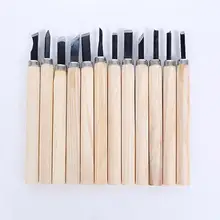 6/10/12 шт./компл. Деревообрабатывающие инструменты сделай-сам ручная резьба по дереву долотом лезвие рабочий инструмент Базовая подробный гравюра Рабочая глины воск