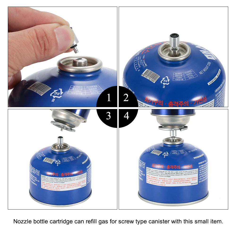 Адаптер для заправки газа, походная плита, газовый баллон, газовый бак, газовая плита, аксессуары для походов, надувной канистра с бутаном