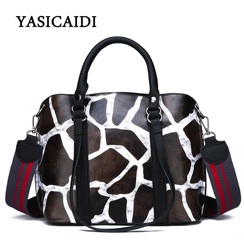 

High Quality Women Handbags 2019 Luxury Designer Leopard Print PU Leather Totes Bag Ladies Shoulder Hand Bags Bolsa Feminina