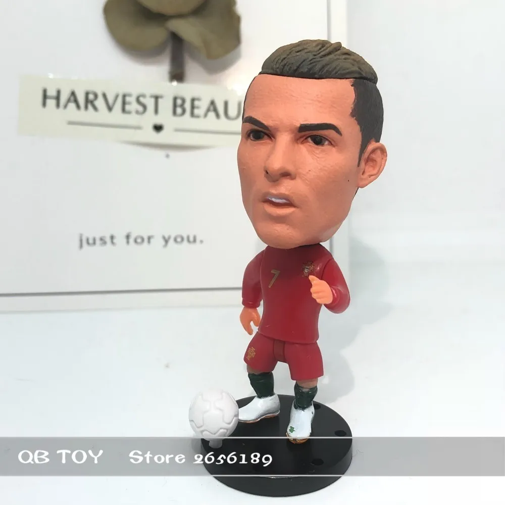 

2019 Soccerwe dolls figurine football stars Portugal 7# Ronaldo Movable joints resin model toy action figure collectible gift